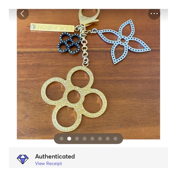 SOLD AUTHENTIC LOUIS VUITTON BIJOUX SAC TAPAGE KEY CHAIN  CHARM - Picture 9 of 9